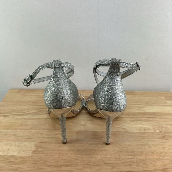 Michael Kors Astrid Stiletto Dress Heels- Two Tone Silver Pale Gold- Size 10M - Picture 2 of 8